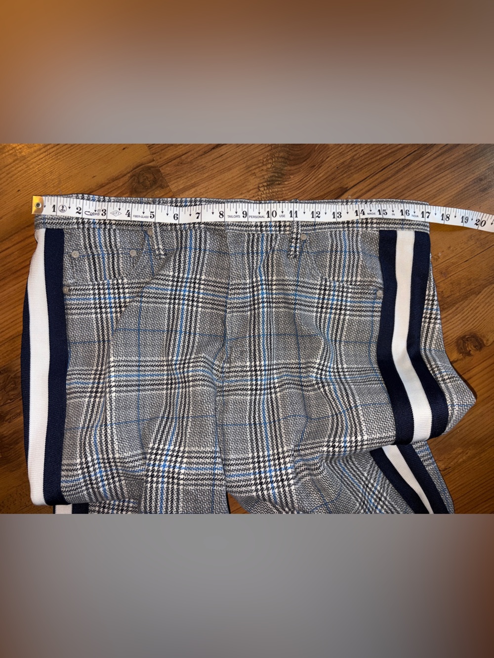 Mother Insider Ankle Plaid Tux Pants Jeans 32 - Picture 8 of 11